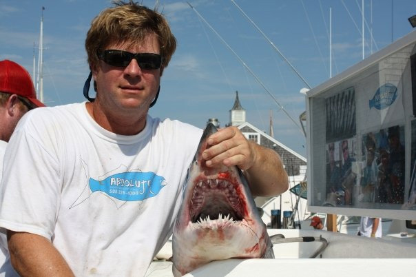 Jim Mondani and a Shark on Nantucket